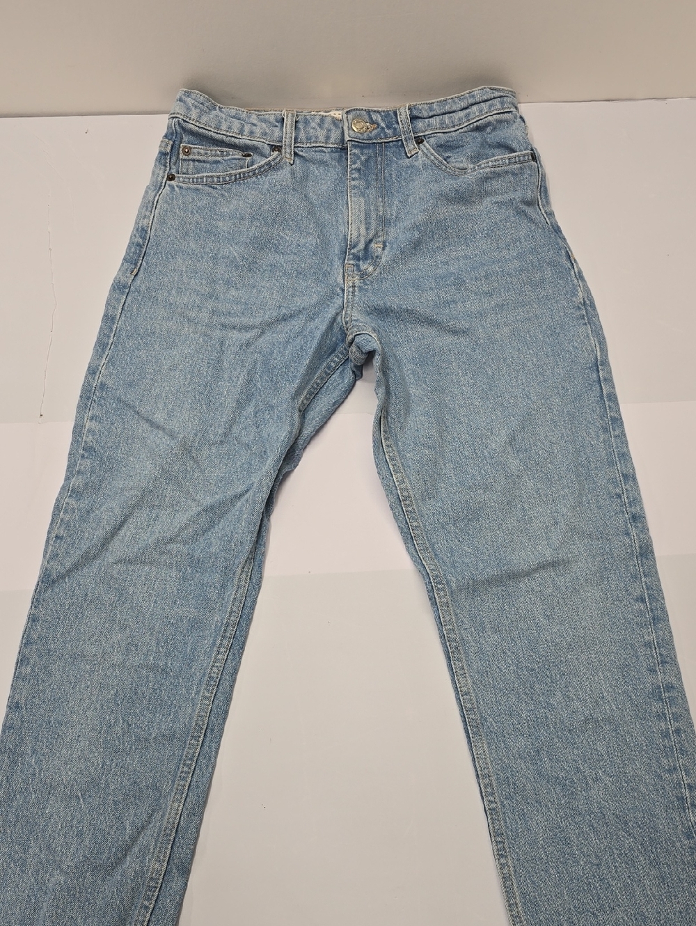 Topshop Light‎ Blue Men's Straight Jeans